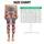 Weathered Chambray Botanical Florals For Resort Vacation And Coastal Weekend Style Leggings - 3