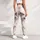 Fluffy Sapphire Eyed Kitten Watercolor Fur Motif For Cozy Casual Weekend Outfits Leggings - 4