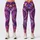 Bohemian Tie Dye Spiral Burst Festival Yoga Style In Purple Magenta Ochre For Women Leggings - 1