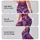 Bohemian Tie Dye Spiral Burst Festival Yoga Style In Purple Magenta Ochre For Women Leggings - 2