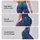 Bohemian Night Garden Bouquet In Teal Purple Blue For Festival Yoga Dance Outfits Leggings - 2