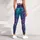 Bohemian Night Garden Bouquet In Teal Purple Blue For Festival Yoga Dance Outfits Leggings - 5