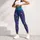 Bohemian Night Garden Bouquet In Teal Purple Blue For Festival Yoga Dance Outfits Leggings - 6