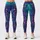 Bohemian Night Garden Bouquet In Teal Purple Blue For Festival Yoga Dance Outfits Leggings - 1