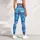 Ocean Blue Mermaid Fish Scales Mosaic For Yoga, Gym, Dance, And Everyday Coastal Style Leggings - 5