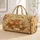 Cottagecore Calf With Daisies Autumn Folk Art Pastoral Farm Animal Gift For Women Quilted Weekend Bag - 1