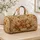 Cottagecore Calf With Daisies Autumn Folk Art Pastoral Farm Animal Gift For Women Quilted Weekend Bag - 4
