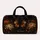 Gothic Butterfly Chrysanthemum Dark Floral Name Plaque For Autumn Holidays Women Quilted Weekend Bag - 6