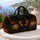 Gothic Butterfly Chrysanthemum Dark Floral Name Plaque For Autumn Holidays Women Quilted Weekend Bag - 5