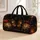 Gothic Butterfly Chrysanthemum Dark Floral Name Plaque For Autumn Holidays Women Quilted Weekend Bag - 1