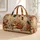 Fox Autumn Woodland Folk Art With Oak Leaves For Fall Travel And Holiday Gifts For Her Quilted Weekend Bag - 1