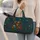 Enchanted Teal Stag With Floral Antlers And Butterflies For Woodland Fantasy Fans Quilted Weekend Bag - 2