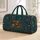 Enchanted Teal Stag With Floral Antlers And Butterflies For Woodland Fantasy Fans Quilted Weekend Bag - 1