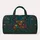 Enchanted Teal Stag With Floral Antlers And Butterflies For Woodland Fantasy Fans Quilted Weekend Bag - 6