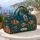 Tropical Fish Teal Ocean Nautical Folk Art Travel Accessory For Beach Lovers Women Quilted Weekend Bag - 5