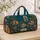 Tropical Fish Teal Ocean Nautical Folk Art Travel Accessory For Beach Lovers Women Quilted Weekend Bag - 4