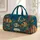 Tropical Fish Teal Ocean Nautical Folk Art Travel Accessory For Beach Lovers Women Quilted Weekend Bag - 1