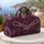 Art Nouveau Dragonflies In Plum Purple Mauve For Vintage Travel And Daily Style Lovers Quilted Weekend Bag - 5