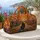 Vintage Southwest Motorcycle Desert Road Trip Sunset Americana Travel Gift For Riders Quilted Weekend Bag - 5