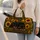 Sleeping Dachshund With Sunflowers And Olive Autumn Florals For Dog Lover Travel Quilted Weekend Bag - 2