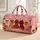 Five Chic Poodles In Heart Sunglasses With Gifts For Pink Glam Getaways And Vacations Quilted Weekend Bag - 1