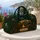 Forest Camper Bear Campfire Scene With Name Plaque For Road Trips And Nature Lovers Quilted Weekend Bag - 5