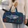 Boho Great White Shark Ocean Wildlife For Coastal Travel Beach Vacation Lovers Family Quilted Weekend Bag - 2