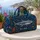 Boho Great White Shark Ocean Wildlife For Coastal Travel Beach Vacation Lovers Family Quilted Weekend Bag - 5