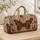 Colorful Folk Boho Butterfly With Floral Vines For Travel Getaways And Picnics Lovers Quilted Weekend Bag - 4