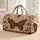 Colorful Folk Boho Butterfly With Floral Vines For Travel Getaways And Picnics Lovers Quilted Weekend Bag - 1