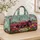 Pink Tractor In Tulip Field Spring Farmhouse Floral Travel Gift For Garden Lovers Quilted Weekend Bag - 4