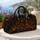 Moonlit Gothic Cottage With Pumpkins And Copper Vines For Autumn Halloween Travel Quilted Weekend Bag - 5