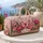Pink Butterfly Rose Peony Tulip Garden With Name For Women Travel And Daily Storage Quilted Weekend Bag - 5