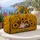 Sleeping Calico Kitten With Golden Sunflowers For Country Autumn Travel Pet Lovers Quilted Weekend Bag - 5