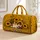 Sleeping Calico Kitten With Golden Sunflowers For Country Autumn Travel Pet Lovers Quilted Weekend Bag - 1