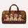 Four Cute Shih Tzu Dogs On Warm Boho Quilt Mosaic For Travel Days And Pet Lovers Quilted Weekend Bag - 6