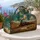 Vintage Western Steam Train Prairie Scene For Ranch Road Trips And Country Travel Quilted Weekend Bag - 5