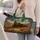 Vintage Western Steam Train Prairie Scene For Ranch Road Trips And Country Travel Quilted Weekend Bag - 2
