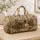 Vintage Farm Cat And Hound Meadow Folk Art For Countryside Travel And Pet Lovers Quilted Weekend Bag - 4