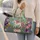Enchanted Ivory Unicorn Floral Garden For Travel School Work And Fantasy Lovers Gift Quilted Weekend Bag - 2