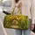 Mushroom Cottage Fairy Garden With Ferns And Wildflowers For Woodland Travel Lovers Quilted Weekend Bag - 2