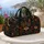 Bohemian Starry Sky Cat With Emerald Eyes For Travel, Picnics, Gym, And Shopping Quilted Weekend Bag - 5