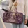 Light Purple Woodland Flower Path With Falling Blossoms For Travel And Daily Errands Quilted Weekend Bag - 2