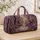 Light Purple Woodland Flower Path With Falling Blossoms For Travel And Daily Errands Quilted Weekend Bag - 4