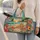 Tropical Paradise Beach Sunset Golden Hour With Seashells Sandcastle Vacation For Her Quilted Weekend Bag - 2