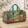 Tropical Paradise Beach Sunset Golden Hour With Seashells Sandcastle Vacation For Her Quilted Weekend Bag - 4