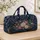 Navy Porcelain Peonies And Butterflies Vintage Floral Travel Style Gift For Her Vacation Quilted Weekend Bag - 4