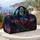 Crimson Dragon Aurora Mountain Forest Fantasy Travel Gift For Gamers And Comic Con Fans Quilted Weekend Bag - 5
