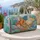 Macaron Ocean Shell Collage With Conch Starfish For Beach Getaways And Coastal Lovers Quilted Weekend Bag - 5