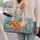 Macaron Ocean Shell Collage With Conch Starfish For Beach Getaways And Coastal Lovers Quilted Weekend Bag - 2
